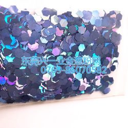 兴一业红色金葱粉六角片