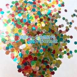 兴一业油彩六角金葱片